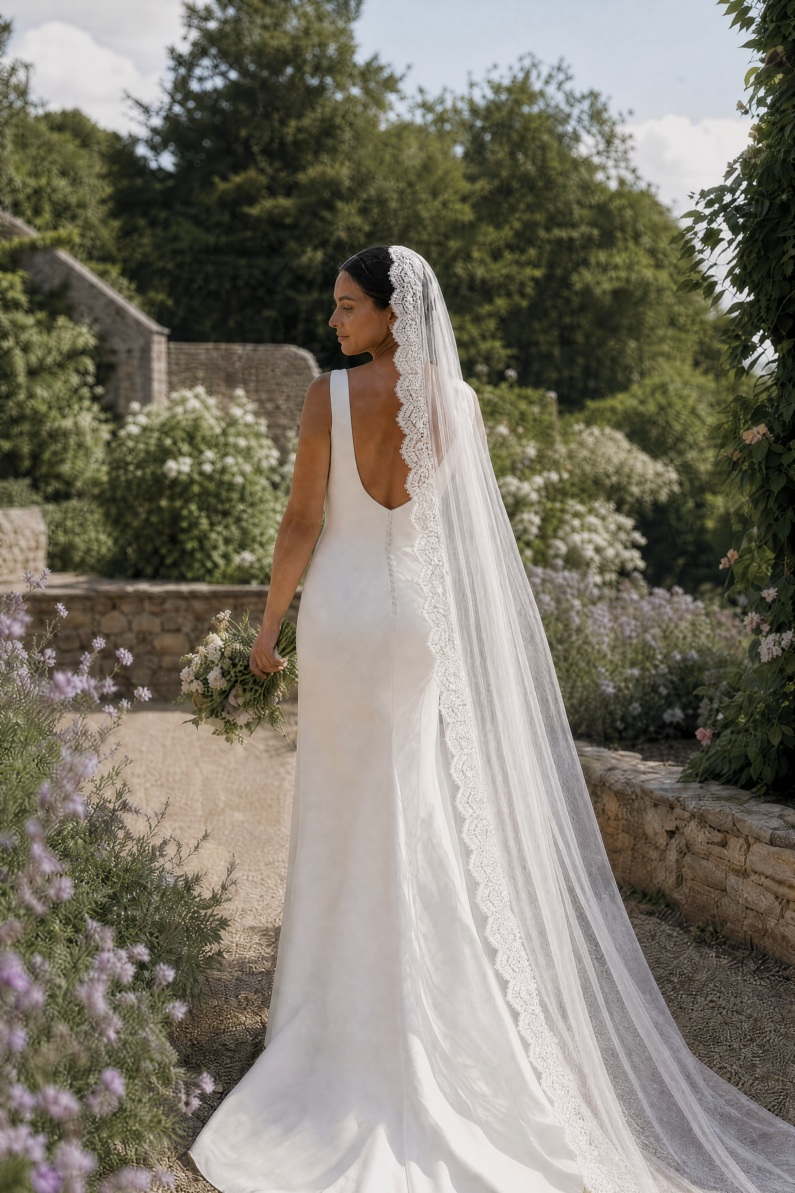 embroidered lace dresses Gathered Shoulder Embroidered lace Dress